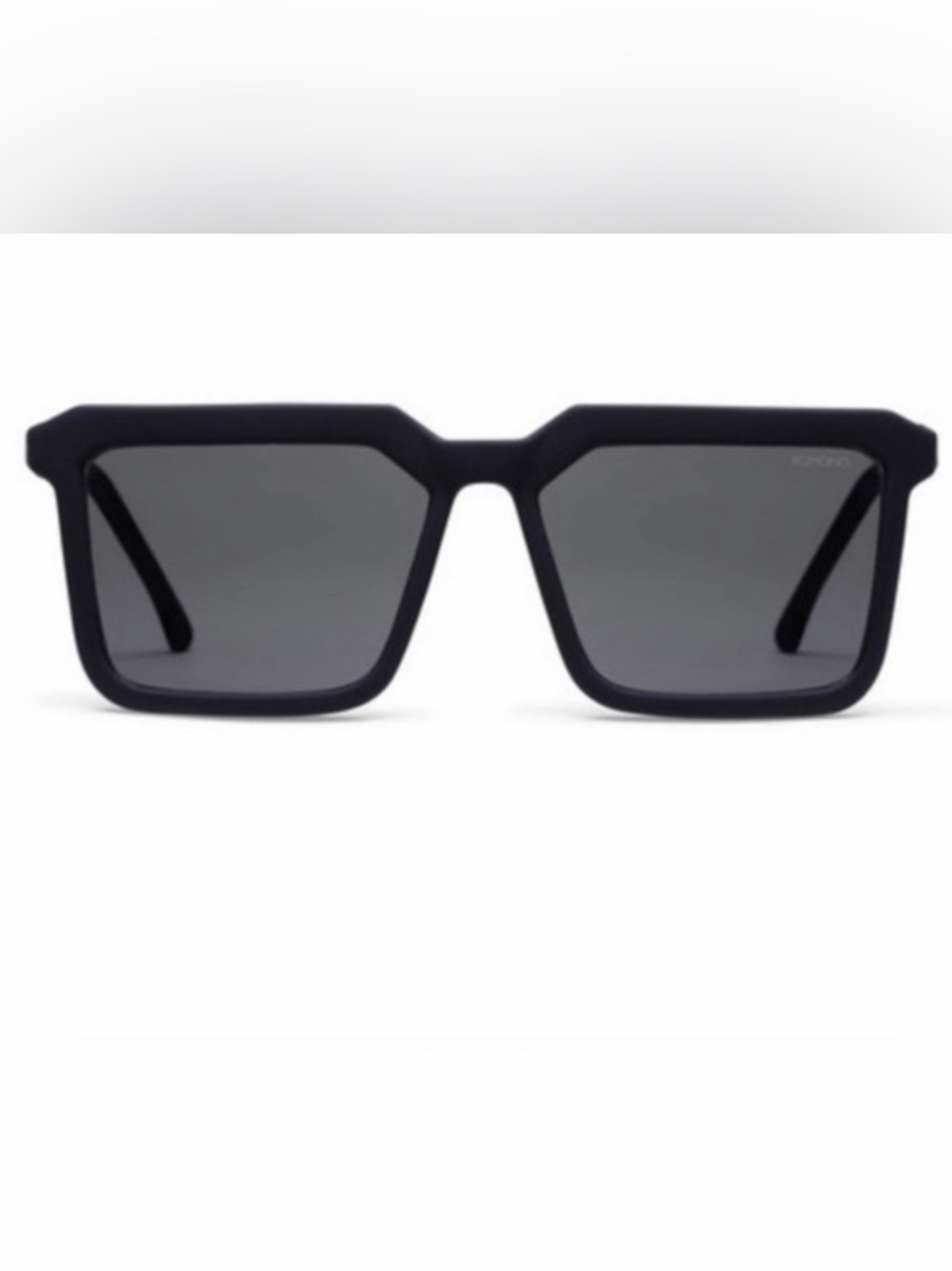 KOMONO Benicio Black Rubber Sunglasses